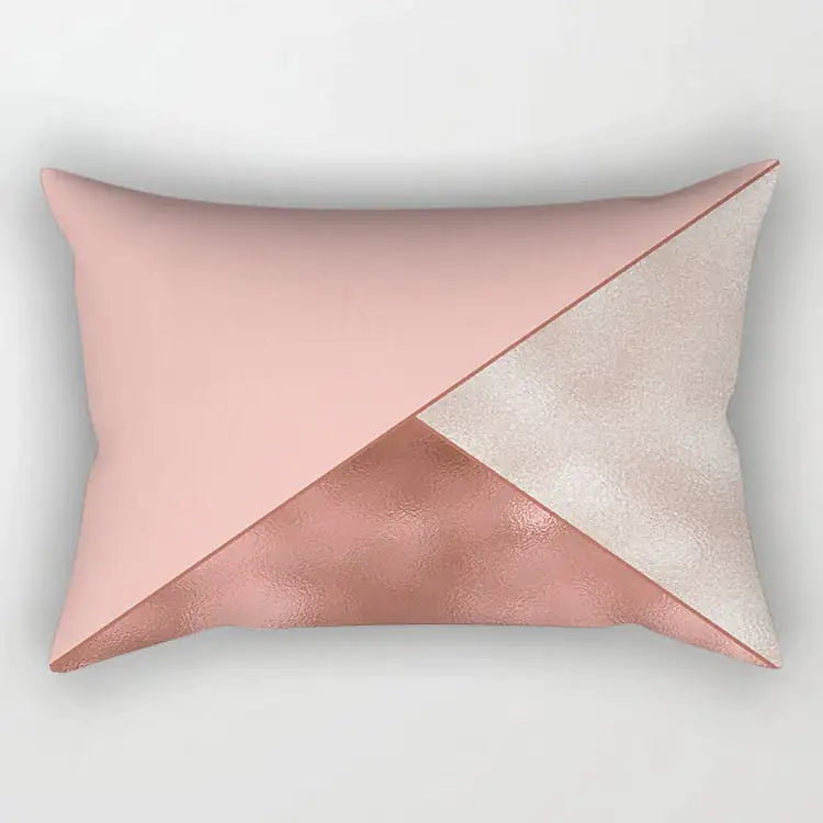Rose Gold Powder Polyester Pillowcase
