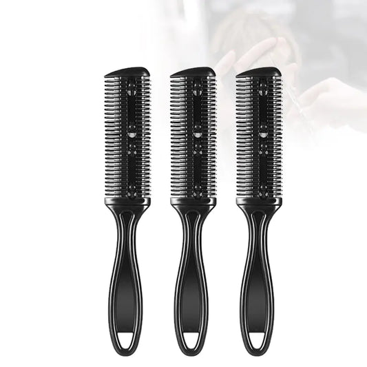 Double-Sided Hair Cutting Brush with Blade Comb