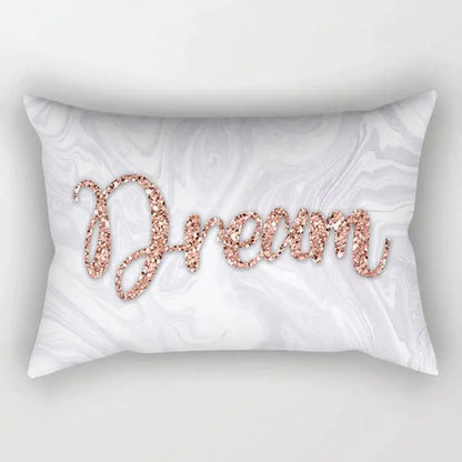 Rose Gold Powder Polyester Pillowcase