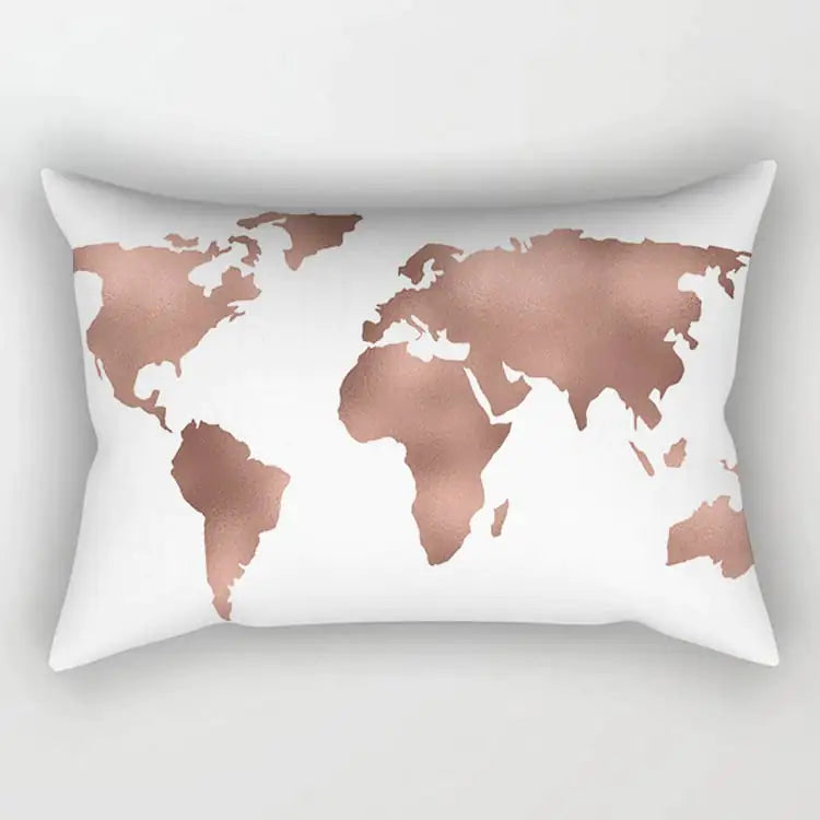 Rose Gold Powder Polyester Pillowcase