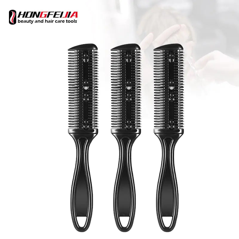 Double-Sided Hair Cutting Brush with Blade Comb